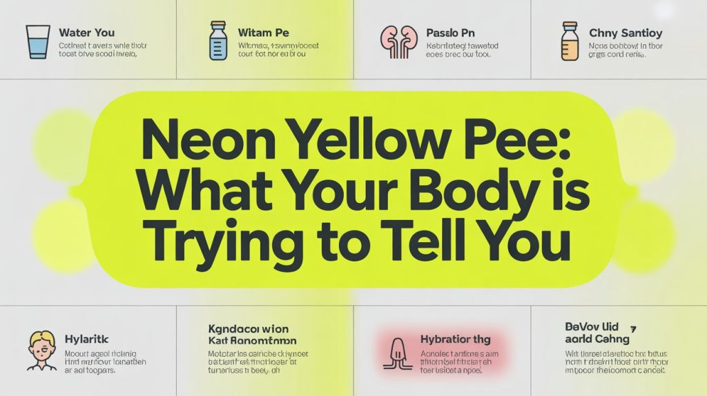 Neon Yellow Pee: What Your Body Is Trying to Tell You