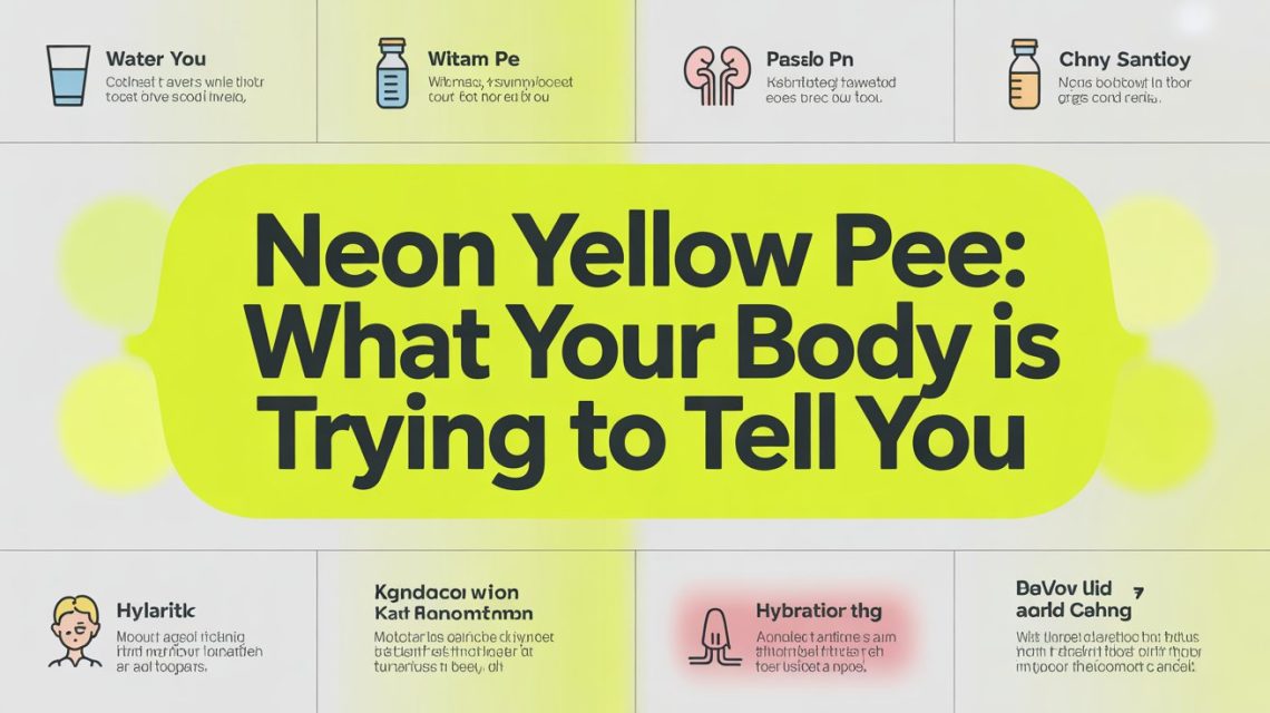 Neon Yellow Pee: What Your Body Is Trying to Tell You