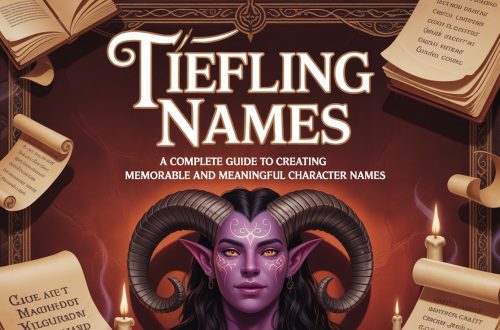Tiefling Names: A Complete Guide to Creating Memorable and Meaningful Character Names