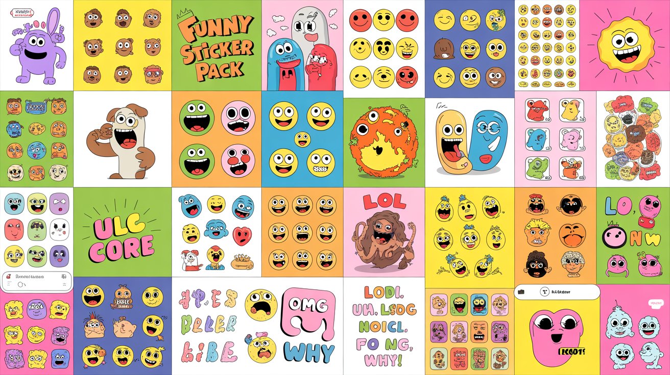funny stickers for imessage