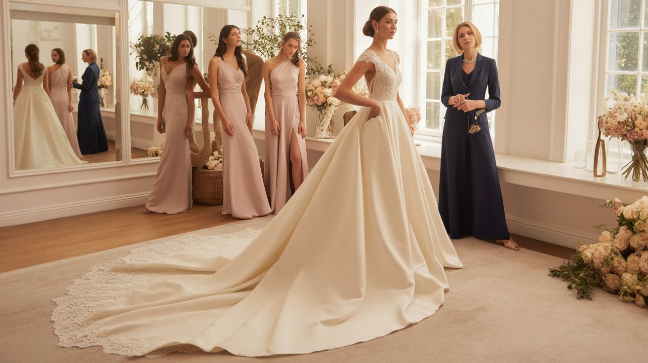 burgundy bridesmaid dresses