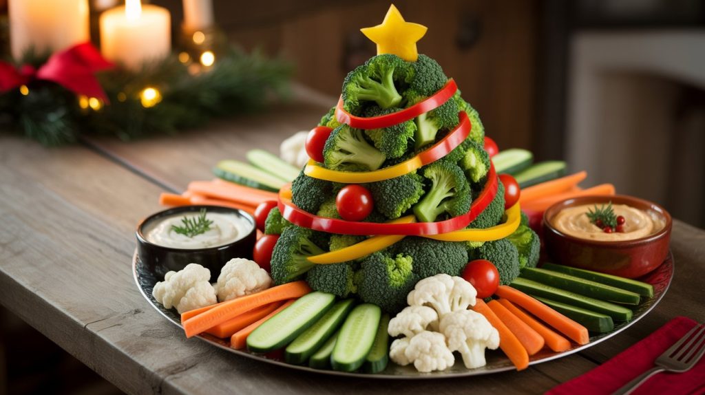 Christmas Veggie Tray: A Festive, Fresh, and Fun Holiday Centerpiece